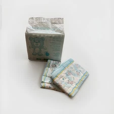 Rare Cuddlz UK Teddy Adult Diapers Nappies Size Medium - Pack Of 10