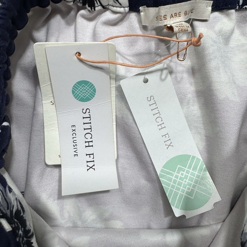 Skies Are Blue Rock Damen Medium Petite Blau Blumen Stitchfix überbacken NEU - Bild 7 von 14