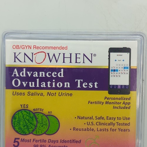 KNOWHEN Advanced Saliva Ovulation Test Kit w/ Personalized Fertility Monitor App - Picture 2 of 9