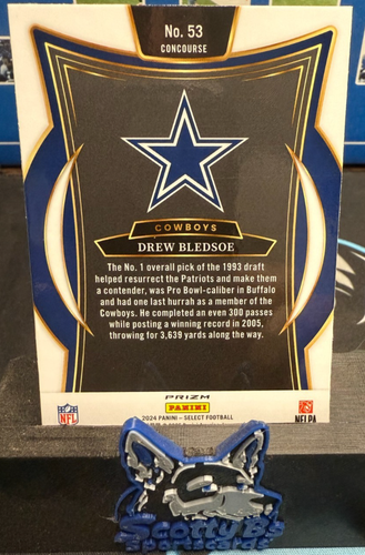 2024 Panini Select - Concourse Drew Bledsoe #53 Black & Yellow Shock - Picture 2 of 2