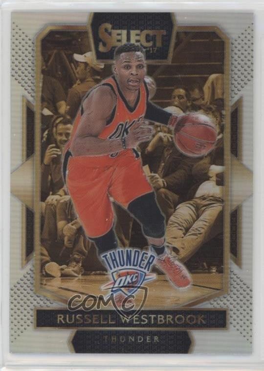 2016-17 Panini Select Courtside Silver Prizm Russell Westbrook #284 yf4