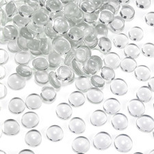 5Lb Flat Glass Marbles, Vase Filler, Glass Pebbles Marbles Bulk for Aquarium Tab