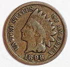 Indian Head Penny Lot of "1" VERY NICE 1898 GOOD OR BETTER°$ FREE SHIPPING $#150