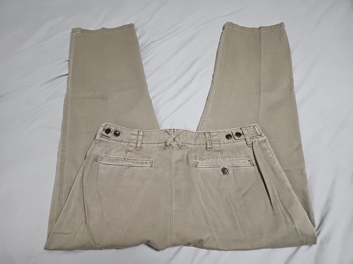 Pantaloni chino ALEX MILL NUOVI gamba dritta vintage verde oliva lavaggio TG W33×L30 - Foto 3 di 17