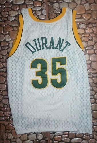 Maglia Kevin Durant #35 Seattle Super Sonics NBA cucita Adidas Climacool 2XL - Foto 9 di 14