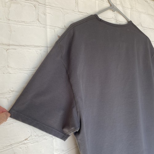 Camicia Bylt Uomo XL Grigio Scuro Drop Cut Lux Manica Corta Elasticizzata Palestra Attiva - Foto 9 di 11