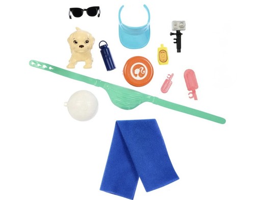 Barbie Ken Malibu Surfer Puppe blond mit Hund Surfbrett & Zubehör - Bild 6 von 6