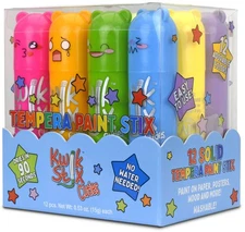 Kwik Stix Solid Tempera Paint Sticks 12/Pkg-Cuties