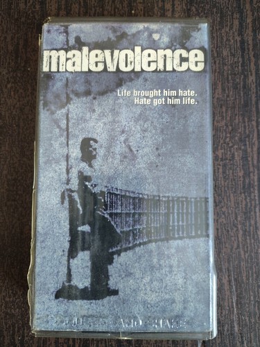 MALEVOLENCE  RARE - VHS  EX RENTAL Clear Hard Case - Picture 1 of 3