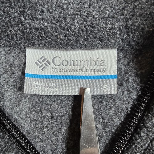 Columbia Sweater Womens Small Dark Gray Zip Outdoor Fleece Soft Jacket Outdoor - Picture 4 of 9