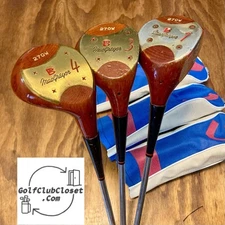 Vintage Macgregor 270W Driver 1 Wood, 3 Wood, And 4 Wood Set