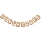 OULII LIEBE IST SÜSS Garland Banner Banner Dekoration für Hochzeitszeremonie