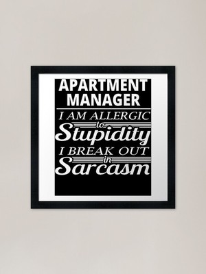 Apartment Manager Gerahmter Kunstdruck Gerahmtes Wandbild Poster Leinwanddruck Bild