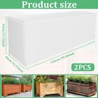 2Pcs Rectangular Flower Box Cover Nonwoven Fabric Winter Flower Box heBFk