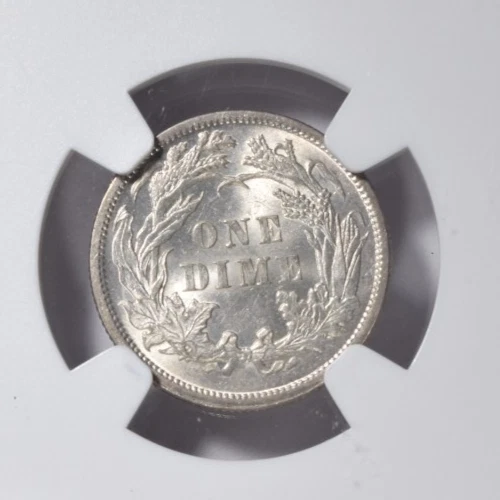 1889 SEATED LIBERTY DIME ~ SHARP STRIKE UNCIRCULATED BRIGHT WHITE NGC MS62! - Image 4 of 4