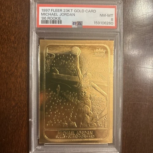 1997 Fleer 23Kt Gold Card Michael Jordan '86 Rookie PSA RARE 🔥🔥🔥