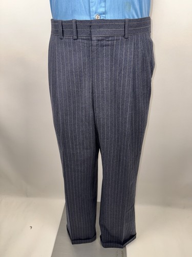 Neiman Marcus Suit Mens 44 Jacket Coat 38 32 Pants Vtg 50s Mobster Gangster Wool - Picture 8 of 24