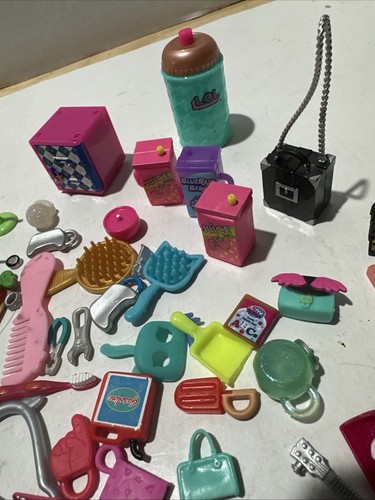 Large Lot Of Lol Surprise Doll Accessories Food 100+ Pieces No Doll Figures - Picture 9 of 9