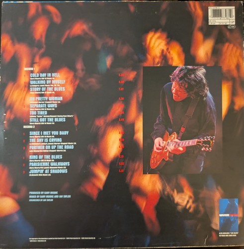 Gary Moore Blues Alive Vinyl Record VG/VG V2716 1983 Numbered 08227 Poster - Picture 2 of 2