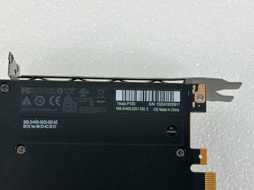 NVIDIA 699-2H400-0201-530 E Tesla P100 16GB Accelerator Card FREE SHIPPING ๐ - Picture 12 of 14