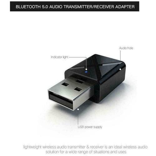 USB Bluetooth 5.0 Transmitter Wireless Audio Stereo Sale Dongl Receiver T1Hlki94 - Picture 8 of 10