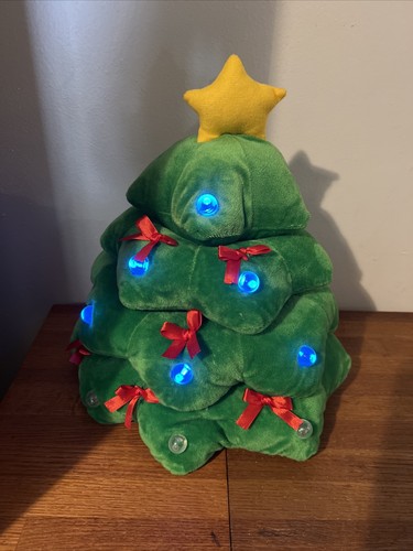 Entzückender 12 Zoll PLÜSCH BELEUCHTET Farbwechsel Weihnachtsbaum Pfanne asiatisch - Bild 10 von 14