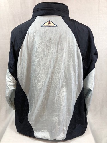 Chaqueta rompevientos vintage Auburn Tigers años 90 con cremallera completa para hombre talla XL negra plateada - Imagen 6 de 12