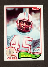 1982 Topps Football Card #108 Tim Wilson – Houston Oilers 