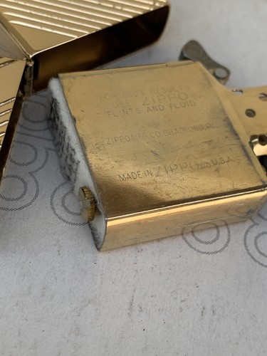 ZIPPO LIGHTER  31 CLASSIC  DIAGONAL GOLD  PLATE  1994 NEW NUOVO DISCOUNT - Picture 8 of 11