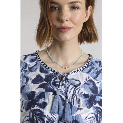 Weird Fish Sofia Printed Double Cloth Blouse - Estate Blue - 10 12 14 16 - BNWT - Picture 7 of 7