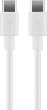 USB-C™ Lade- und Synchronisationskabel; für Geräte mit USB-C™-Anschluss, weiß; K