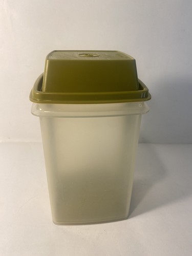 Soporte de encurtido vintage TUPPERWARE con elevador verde aguacate 1560-8