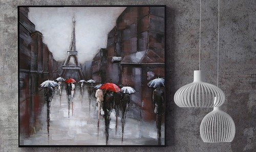 Eiffel Tower, Paris Canvas Wall Art Three Dimensional 3-D Classic Artwork Statue - Picture 8 of 10
