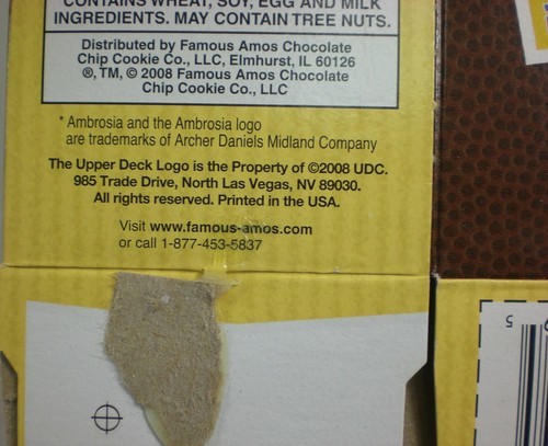 Famous Amos Chocolate Chip Cookies BOX Jerry Rice Theismann Bettis NFL - Picture 4 of 6