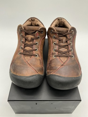 Scarpe da trekking KEEN Presidio donna taglia 9 pelle marrone punta tonda stringate - Foto 5 di 21