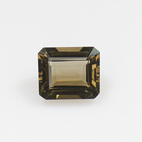 Natural Faceted Smoky Quartz In Emerald Cut Shape 4.20 Carats 11X9X6 mm Piece - Picture 5 of 8