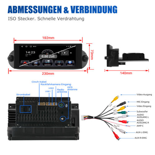 2G+32GB Carplay Für VW New Beetle 1C1 9C1 Android 14 Autoradio GPS Nav FM RDS BT - Bild 12 von 13