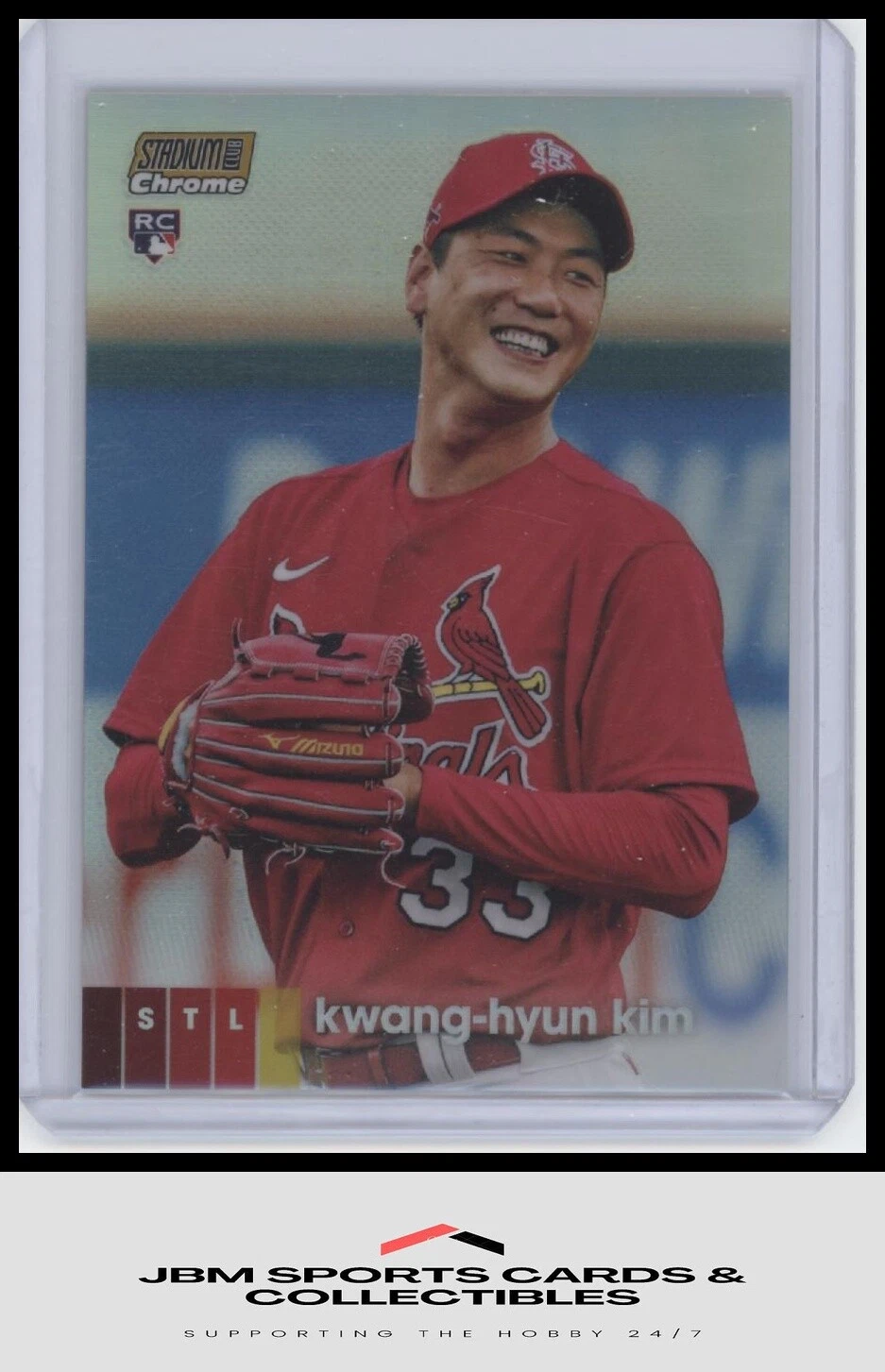 2020 Stadium Club Chrome #93 Kwang-Hyun Kim Gold #/50