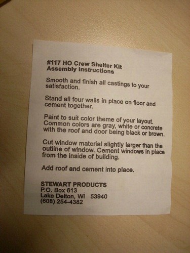 STEWART #117 CREW SHELTER ESTRUCTURAS JUNTO A PISTA TODO METAL ESCALA HO (RR) - Imagen 4 de 5