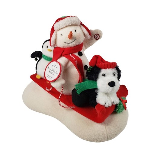 Hallmark Jingle Pals Snow Much Fun Sledders Animated Music Christmas Plush 2007 - Picture 2 of 6