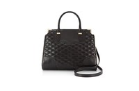 Rebecca Minkoff Quilted Amorous Satchel Black Handbag 127933 $345 on sale Rebecca Minkoff Quilted Amorous Satchel Black Handbag 127933 $345 on sale