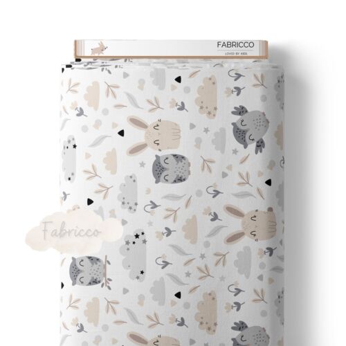 Cotton Fabric Kids , Woodland, Animal Forest ,100% cotton , Meadow ,160cm 64'' - Picture 8 of 8