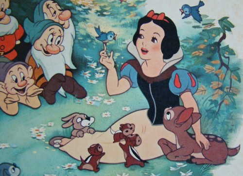 WALT DISNEY'S SNOW WHITE AND THE SEVEN DWARFS ORIGINAL STUDIO FAN CARD 1950’s! - Picture 6 of 10