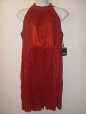 Simply Vera Vera Wang Size XXL "Wine Allure" High Neck Shimmering Satin Dress