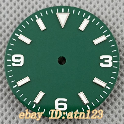 29mm Black White watch dial Fit NH35 NH36 ETA 2824 2836 Miyota8215 821A Movement - Picture 14 of 19