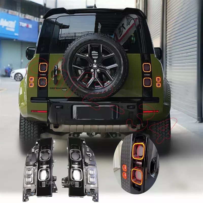 Land rover defender tail cheap lights