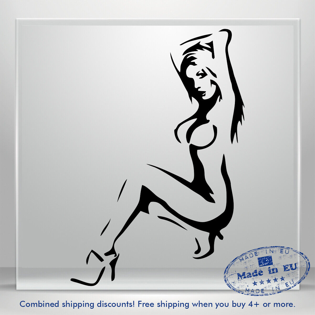 Adult Sexy Girl Car Bumper Window Vinyl Decal Sticker Hot Woman PinUp Truck