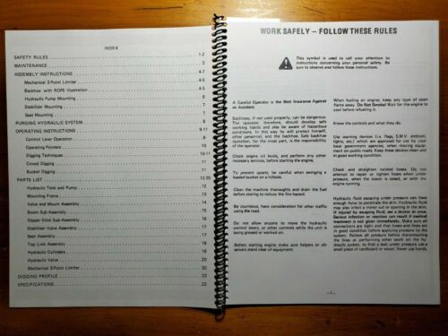 Kubota K-650 Backhoe Owner Operator & Assembly & Parts Manual 8081366 - Picture 4 of 12