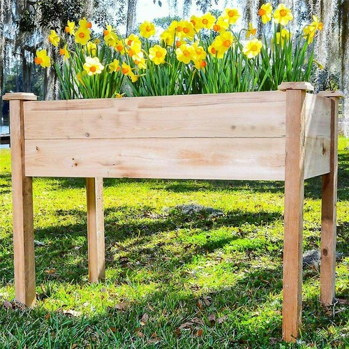 Large Medium Wooden Garden Planter Raised Bed Flower Vegetable Herb Box 10 Style - Picture 3 of 75