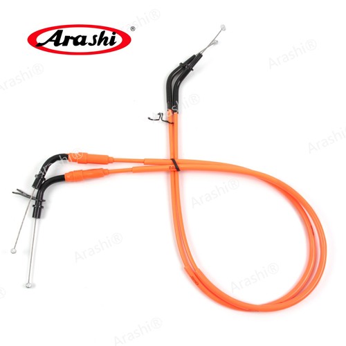 Orange Clutch Cable + Thottle Cables Wire Line For Kawasaki Z1000 2014-2016 2015 - Picture 2 of 9